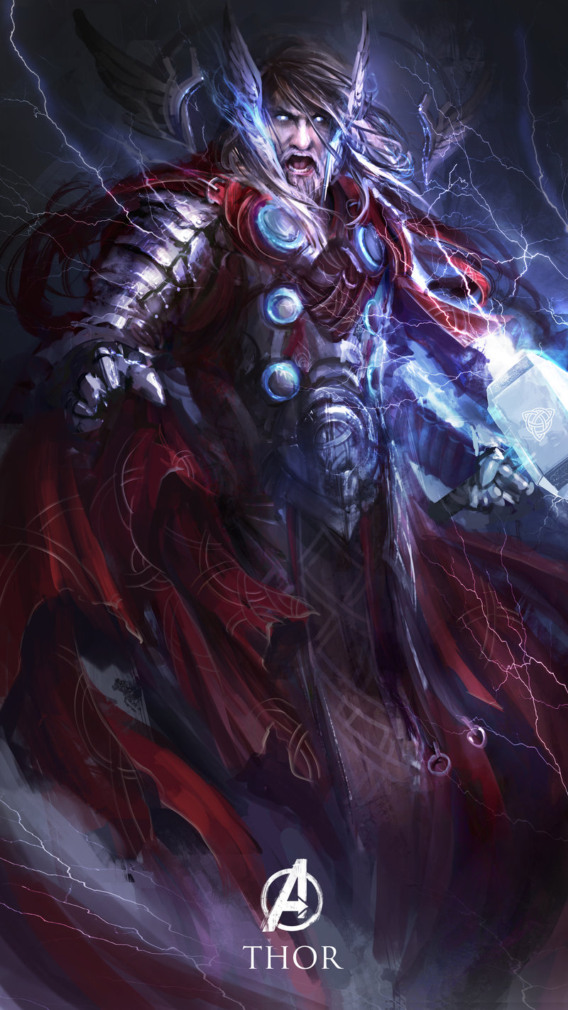 Illustration for article titled The Avengers reimagined as dark fantasy characters is scary great